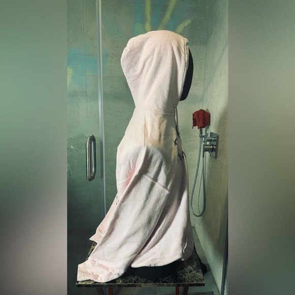 Dear Ex Im Rich Now Sweatshirt - Pink Black - XL Y2k Pullover Sweatshirt Hoodie - Picture 5 of 10